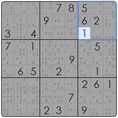 sudoku pointing pair